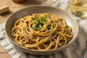 Bigoli in Salsa (Bigoli with Anchovy and Onion Sauce)