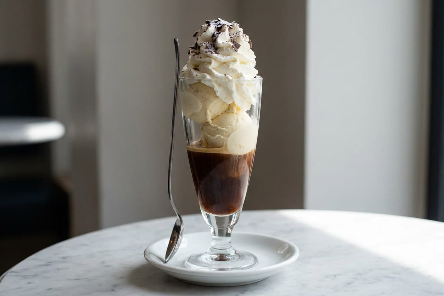 Café Liégeois: Eiskaffee- und Vanille-Genuss