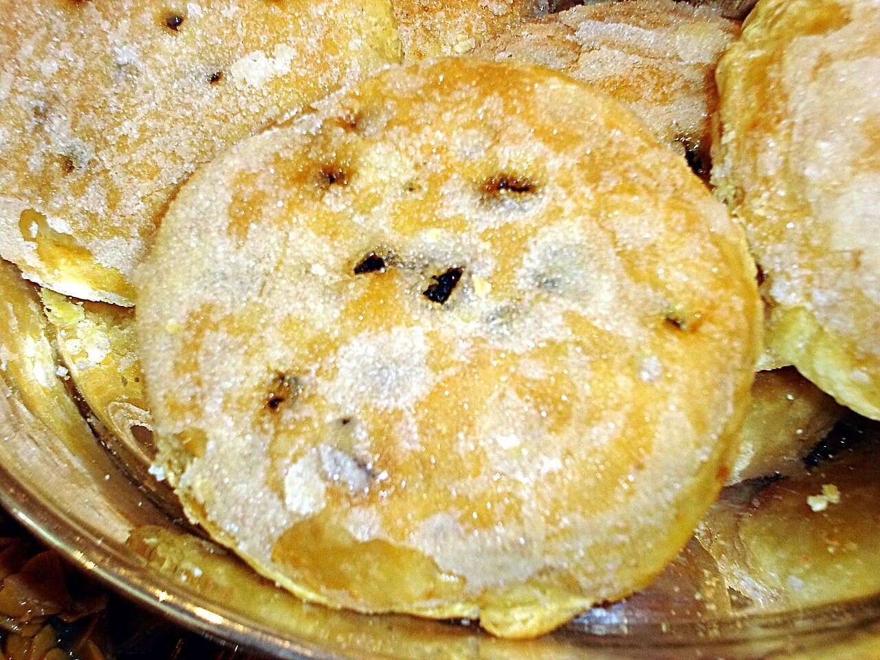 Eccles Cake (Blätterteiggebäck mit Johannisbeeren)