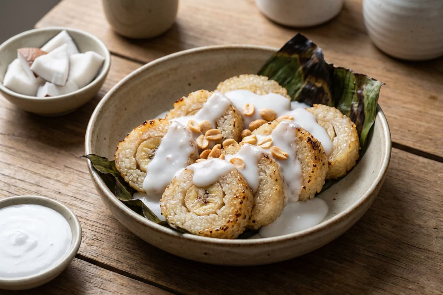 Grilled Banana Sticky Rice (Chuoi Nep Nuong)