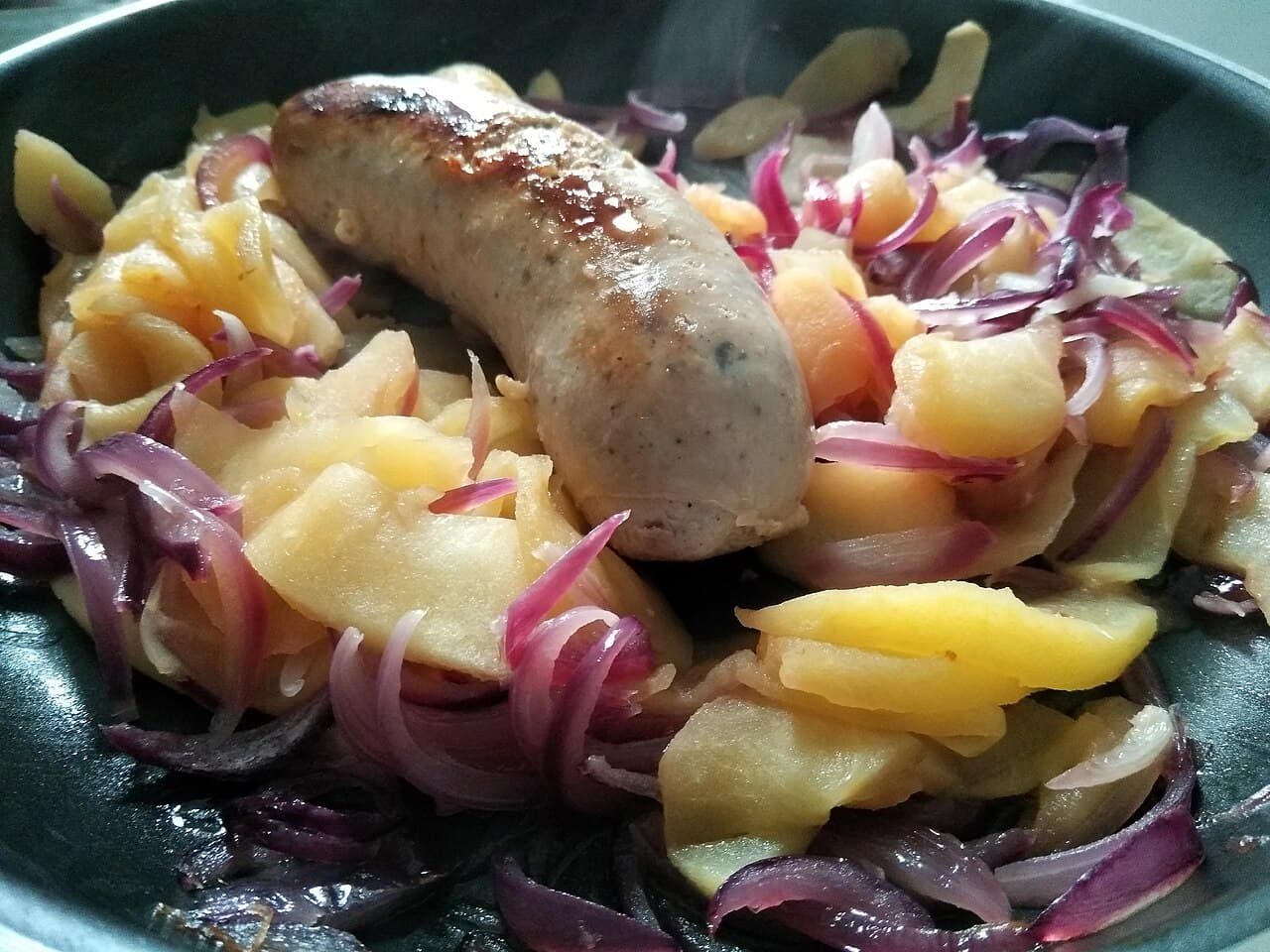 Boudin Blanc con Mele (Boudin Blanc aux Pommes)