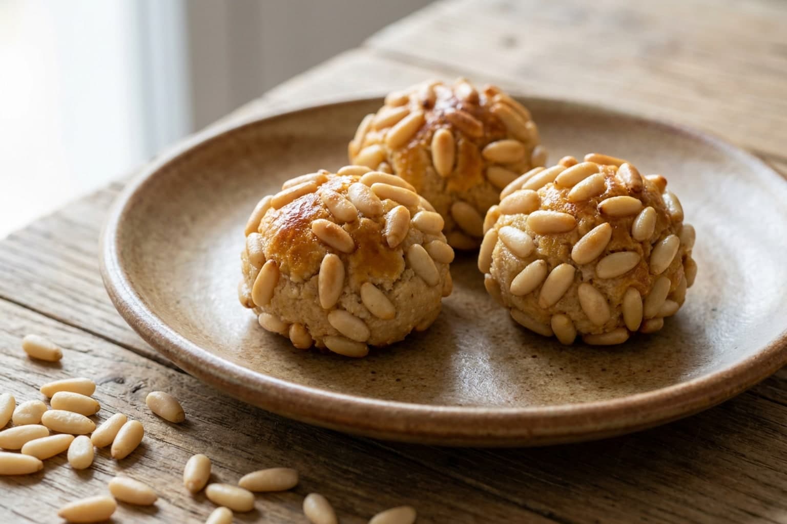 Panellets (Catalan Almond & Pine Nut Cookies)