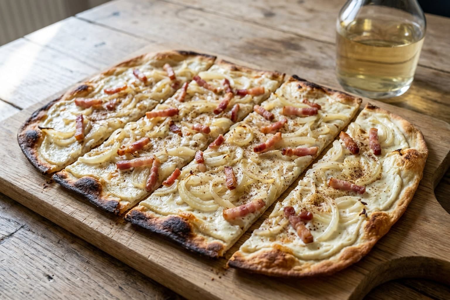 Tarte Flambée (Flammekueche): Alsatian Thin-Crust Tart