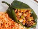 Poblanos Rellenos de Puerco