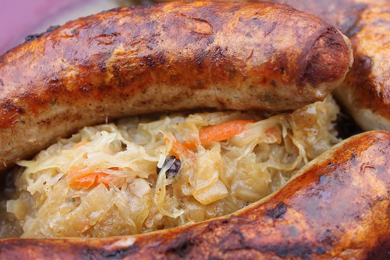 Bratwurst con Chucrut