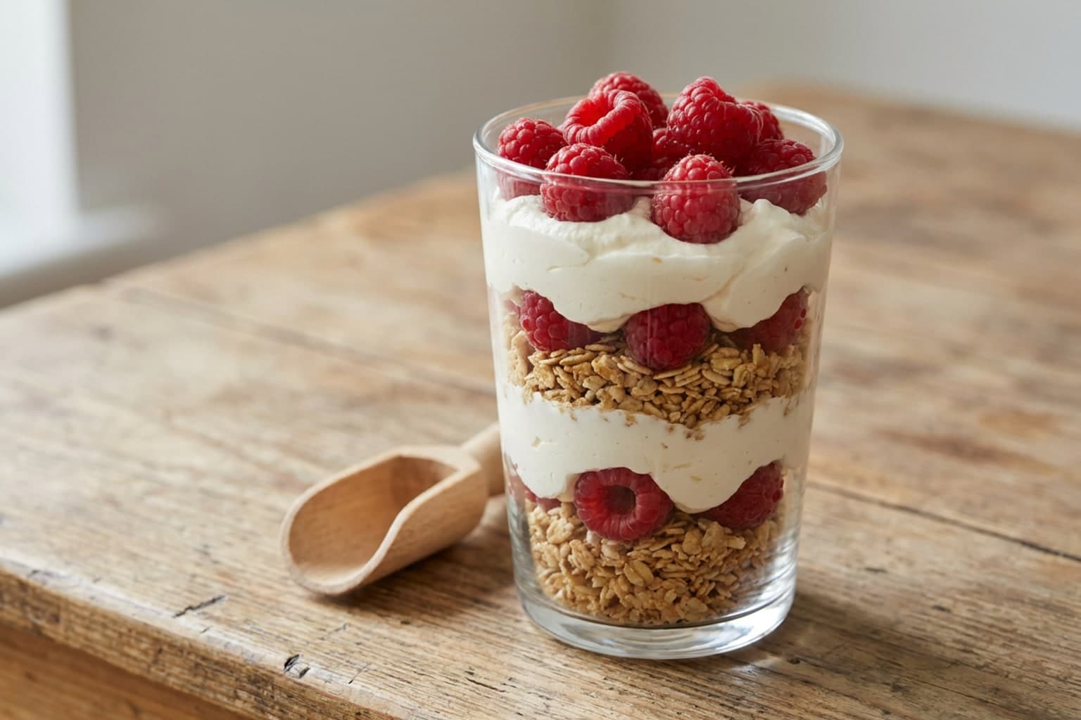 Cranachan (Traditionelles schottisches Himbeer-, Hafer- und Whisky-Dessert)
