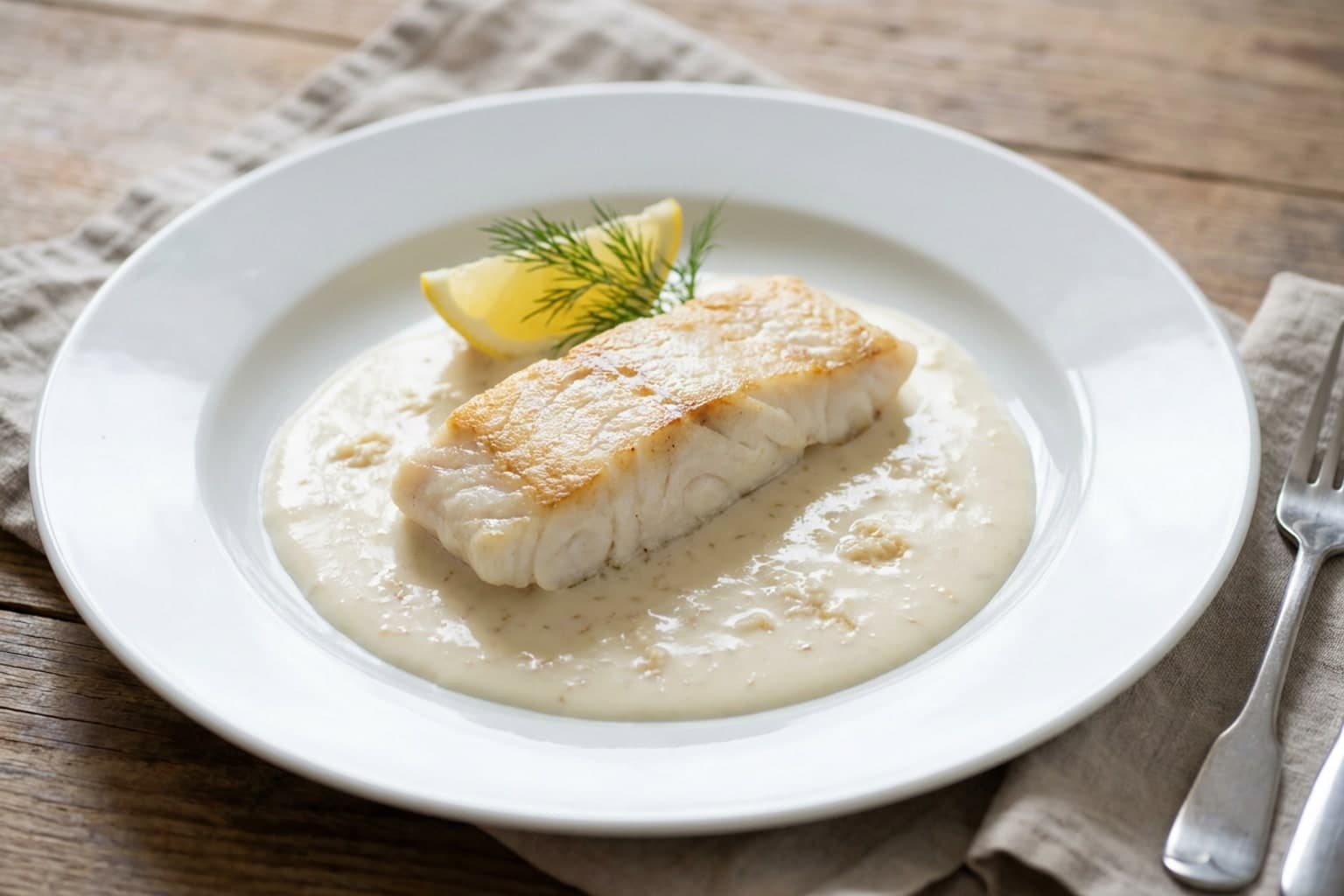Zander in Horseradish Sauce