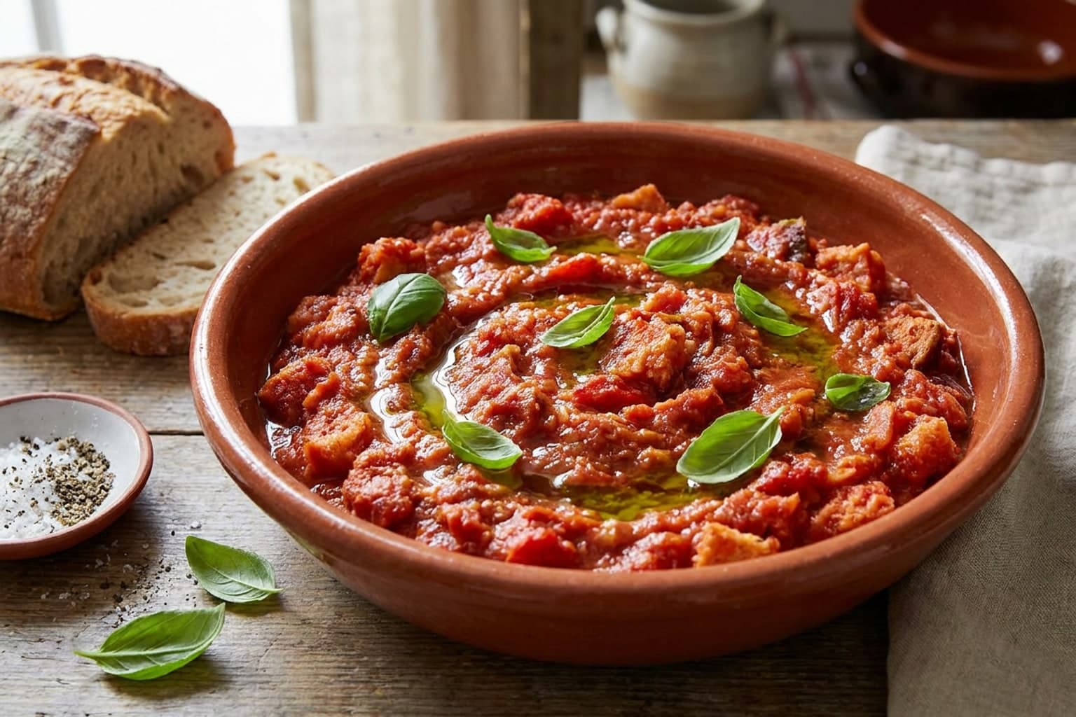Pappa al Pomodoro (Toskanische Tomaten-Brotsuppe)