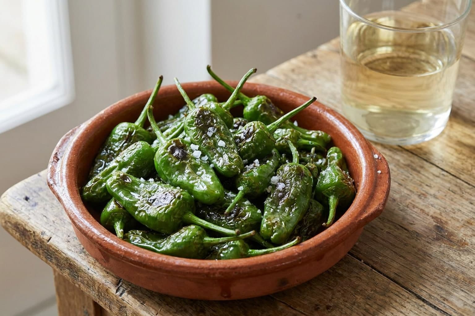 Pimientos de Padrón (Padrón Peppers)