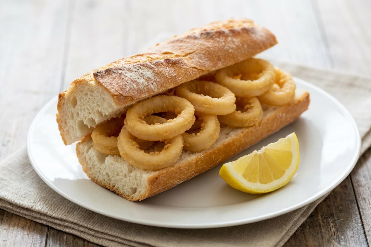 Bocadillo de Calamares (Fried Squid Sandwich)